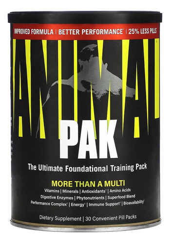 Multivitaminico Animal Pak 8 Pildoras Universal 30 Packs