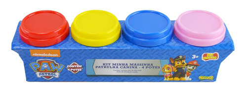 Massinha Patrulha Canina 4 Potes - Sunny 3042 Cor Colorido