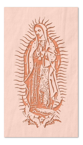 Nuestra Señora Guadalupe Plantilla Detallada Para Dibujo