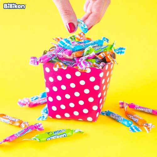 Caramelos Billiken Mas+ Frutal Masticables Surtidos 600 Grs.