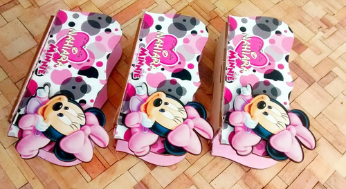 6 Souvenirs Servilleteros Minnie Mouse Fibrofacil