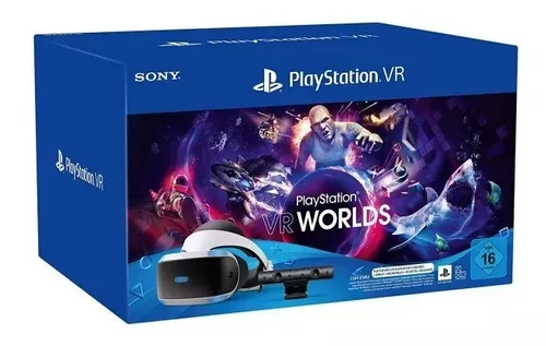 PLAYSTATION VR PS4 BUNDLE HEADSET / CÂMERA / JOGO WORLDS V2
