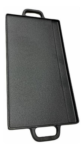 Imagen 5 de 8 de Plancha Churrasquera De Hierro Fundido 2 En 1 - 45x22x1.5cm
