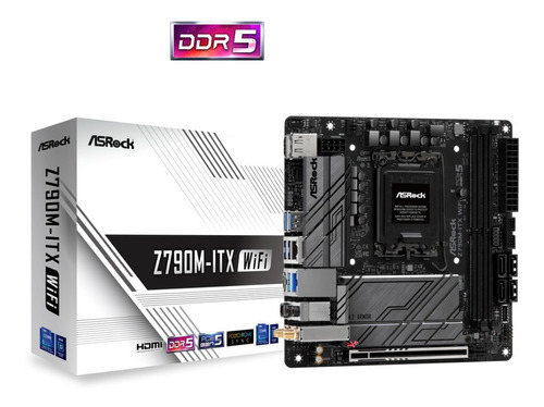 Placa Mãe Asrock Z790m-itx Wifi Lga 1700 Z790 Ddr5 Mini-itx