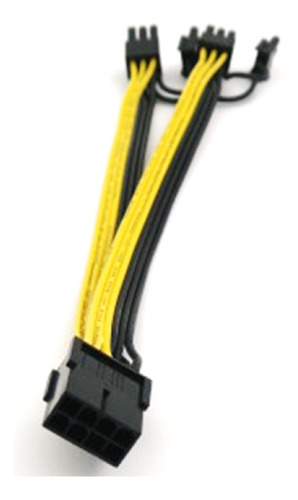 Imagen 1 de 5 de Cable Cpu Splitter 8-pin To 2x 6+2-pin (8-pin/8-pin) Mineria