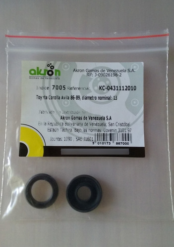 Kit Goma Reparación Croche Toyota Corolla Avila, Macho 13/16