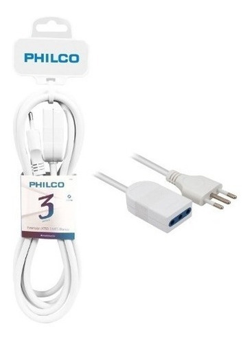 Alargador De Corriente Philco 5 Mts Blanco - Revogames