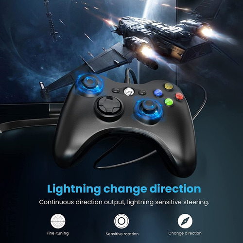 Imagen 9 de 9 de Joystick Control Para Xbox 360 Y Pc Con Cable 2.5 M Rgames