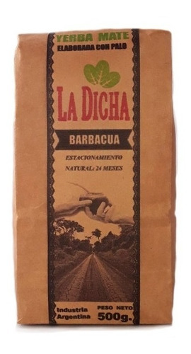Yerba Mate La Dicha. Barbacua. 10 Kg. 20 Paquetes De 1/2 Kg