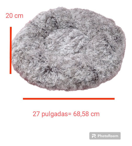 Cama Puff Para Perros Y Gatos. 68,58 Cm De Largo 