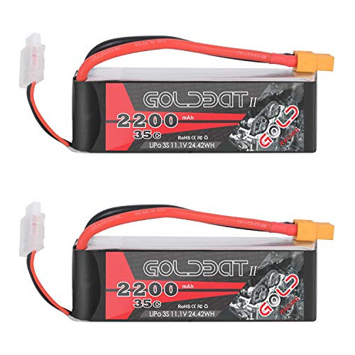Batería Goldbat 3s Lipo 2200mah 11.1v 35c Con Conector Xt60