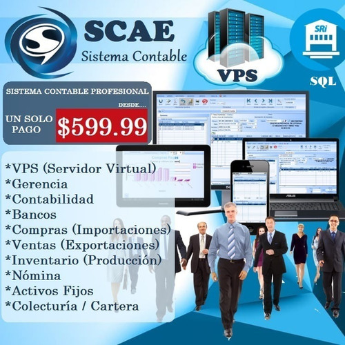 Imagen 1 de 1 de Sistema Contable Profesional Vps Y Sql