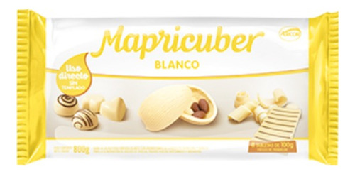 Chocolate Mapricuber Tableta Blanca X800gr V. Urquiza