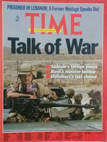 Time En Ingles, Talk Of War, Guerra Del Golfo Año 1990 (Usado)