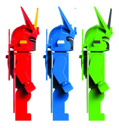 Kit 6 Boneco De Montar Mega Robots