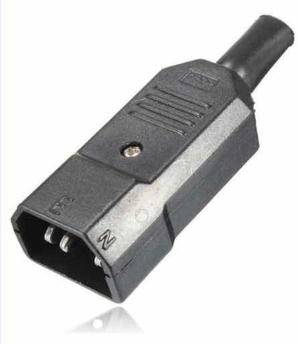 Conector Iec320 Nema C14 (macho) 110-220vac 10a. Nuevo (Usado)