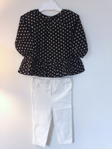 Camisa Tipo Tunica + Calza, 6-12 Meses, Marca Joe Fresh