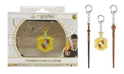 Harry Potter Pack X3 Llaveros Metal Coleccion Premiun Origin