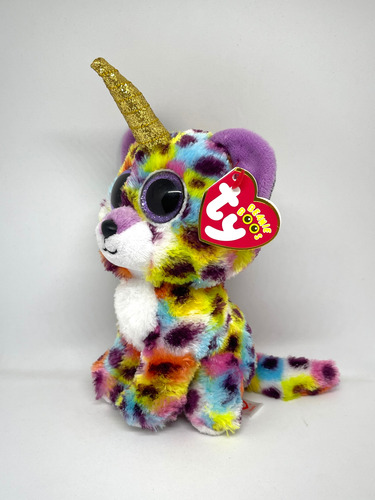 Peluche Ty Leopardo Unicornio Giselle Beanie Boos
