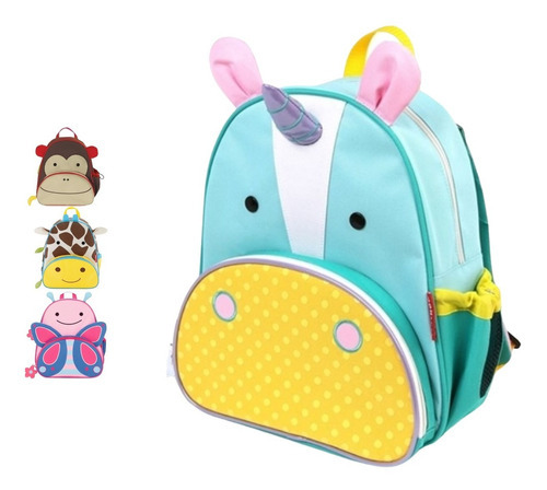 Mochila Infantil Zoo Unicórnio Skip Hop Cor Unicornio Azul