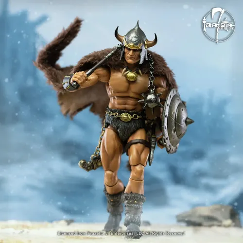 Boneco Conan Savage Crucible Figure Frazetta Mythic Orc Elfo