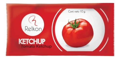 Kétchup Sachet 100 Unidades 10g Relkon Salsa De Tomate