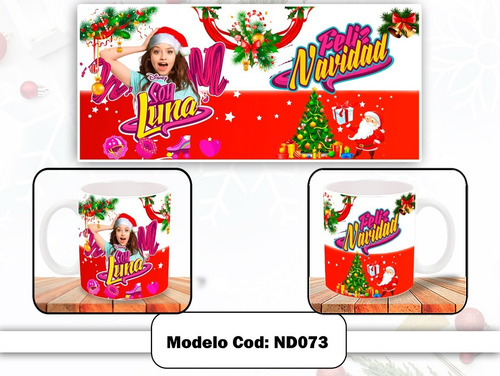 Taza Personalizada - Feliz Navidad Soy Luna - Nd073