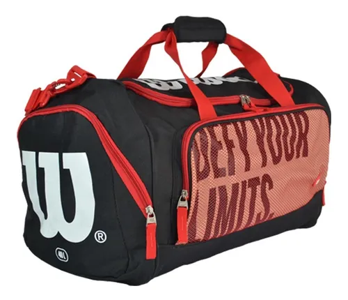 Bolso Deportivo Viaje Hombre Mujer Gimnasio Urbano Gym Color Negro Cod.  440025