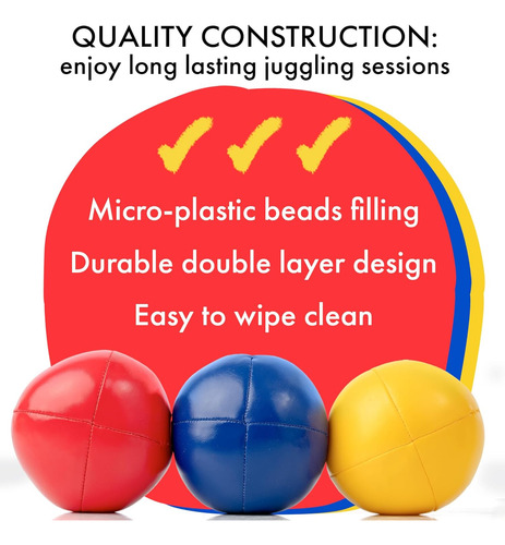 Kit De Malabares Para Principiantes Con Bolsas Luminosas