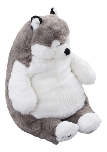 Muñeca De Perro Blanca Y Gris, Adorable Peluche De Descompre