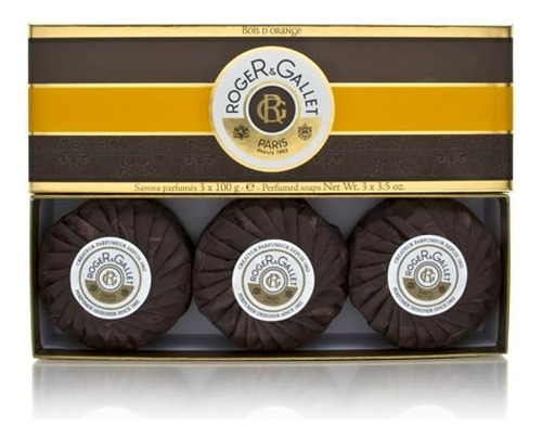 Roger & Gallet Bois D Orange Jabón Perfumado Coffret 3x100g/