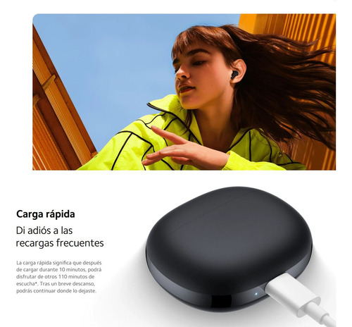 Xiaomi Redmi Buds 4 Active, Audífonos Táctil / Bluetooth 5.3