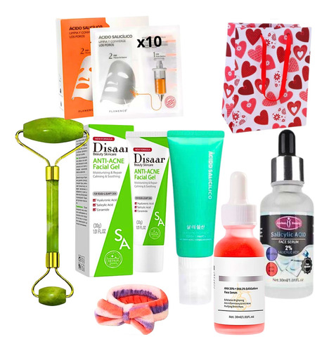 Kit A Base De Acido Salicílico Bha Anti-acné Y Reparador 