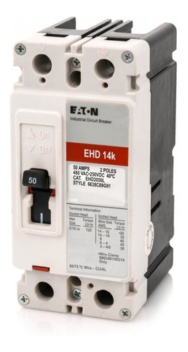 Breaker Bifasico Ehd 2x90 Amp Eaton Ehd2090l