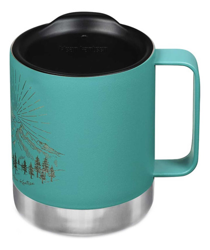 Taza Camp Klean Kanteen Mountain De Porcelana Verde, 350 Ml