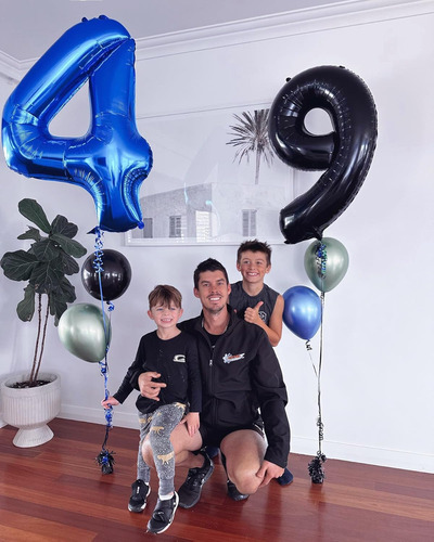 Globos Número 14 Azul Marino Para Decoraciones De Cumpleaños