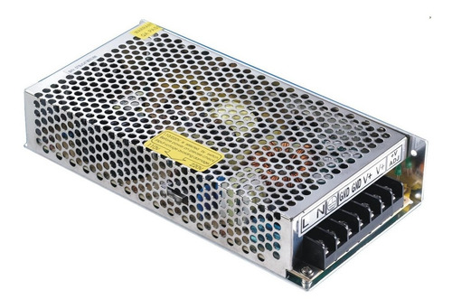 Imagen 1 de 8 de Fuente Switching Metalica Con Bornera Power 12v 10a Pronext