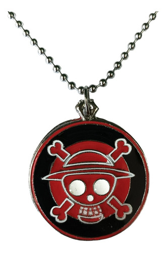 Colgante Collar One Piece Anime Cadena Acero Quirurgico