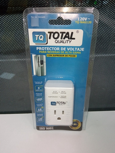 Protector De Voltaje Para Neveras Total Quality 120v.