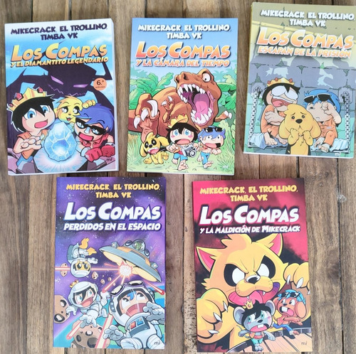 Los Compas Colección De 5 Libros - Mikecrack, Trollino, Timb