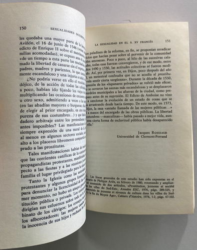 Libro Fisico Sexualidades Occidentales Ph Aries A Benjamin (Usado)