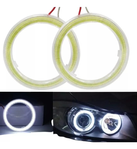 Led Ojos De Angel Led Cob Potente Farol Auto 10 Cmx2 Ojos