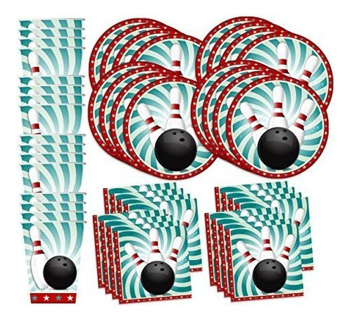 Bowling Fun Birthday Party Supplies Set Plates Napkins Cups