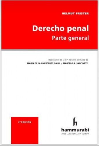 Derecho Penal Parte General - Frister