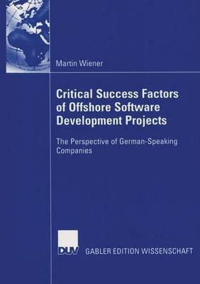 Libro Critical Success Factors Of Offshore Software Devel...