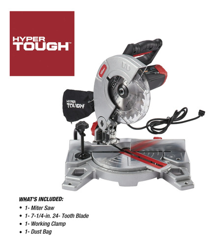 Sierra De Inglete Hyper Tough De 7 1/4 9 Amp Msi