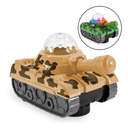 Tanque De Guerra Juguete Con Luces Y Sonido Kubo