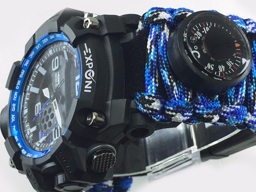 Reloj Exponi Antishock Con Brujula Mod:3239 Reloj De Montaña