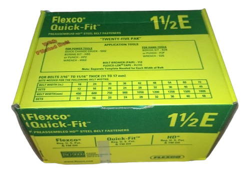 Grapas 1-1/2 Pulgada Para Cintas Transportadoras Flexco