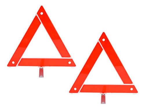 Triangulo De Emergencia Vial X2 Uni/reflectivo Auto/separado